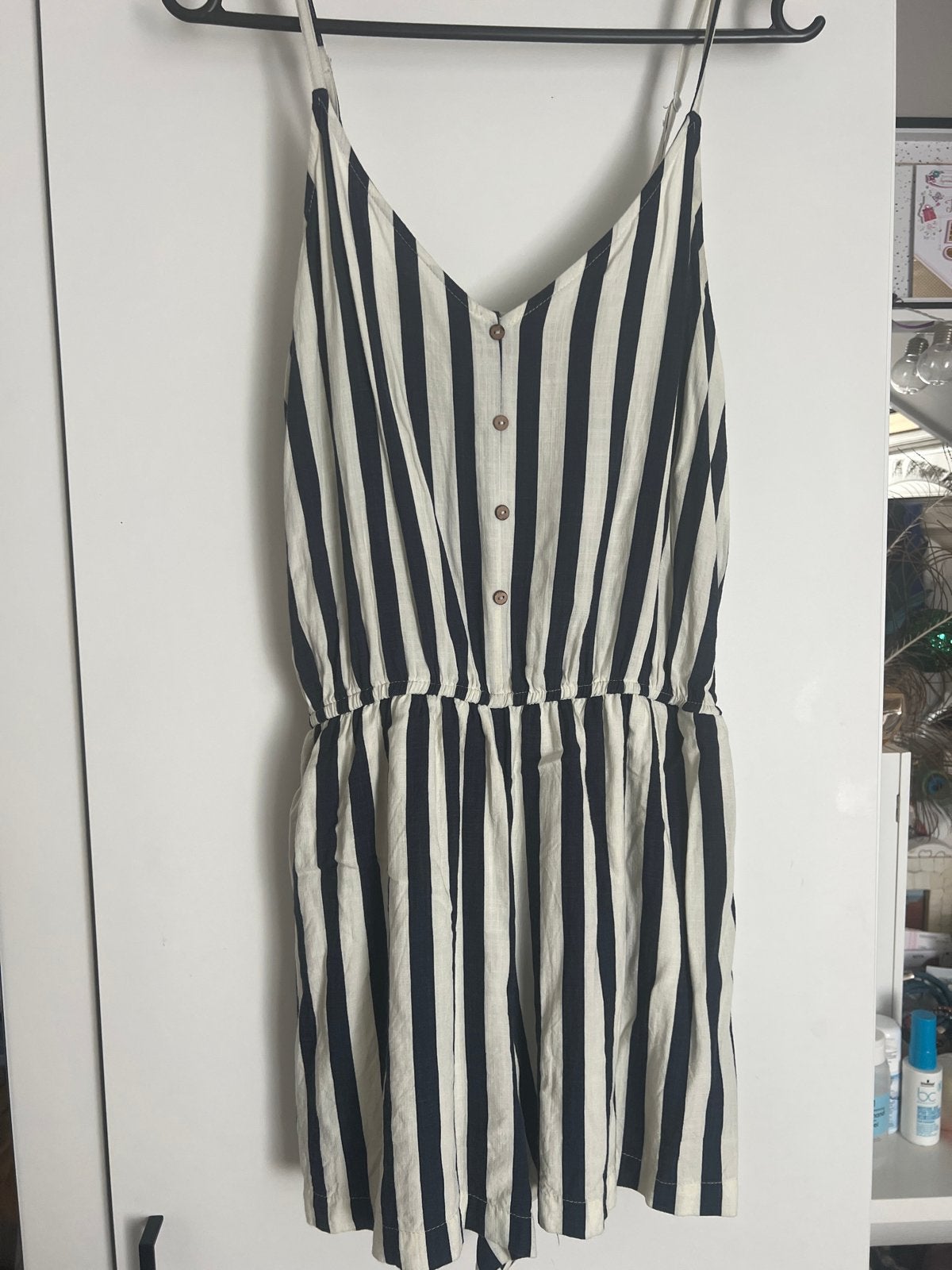 ONLY gestreepte jumpsuit maat 36, Kleding | Dames, Jumpsuits, Gedragen, Maat 36 (S), Meerkleurig, Ophalen of Verzenden