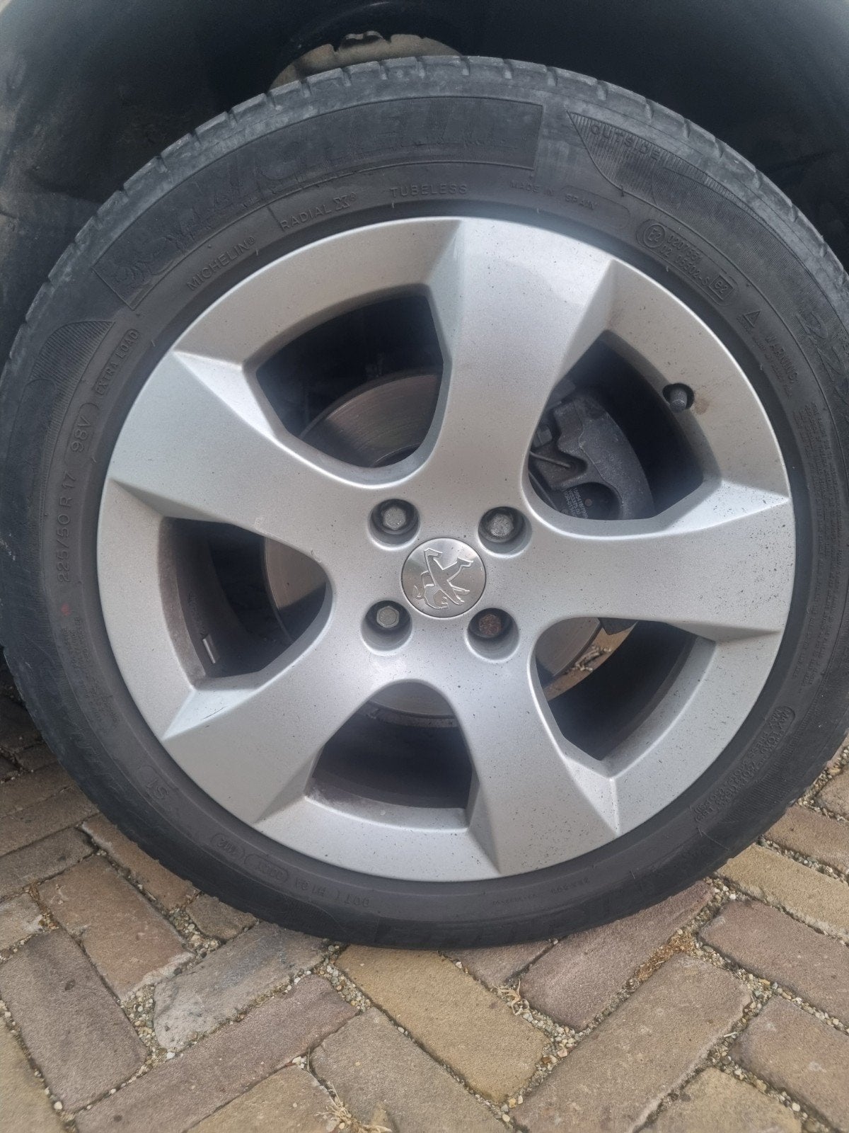 4x Michelin 205/50 R17 zomerbanden met Peugeot velgen 4x108, Auto-onderdelen, Ophalen