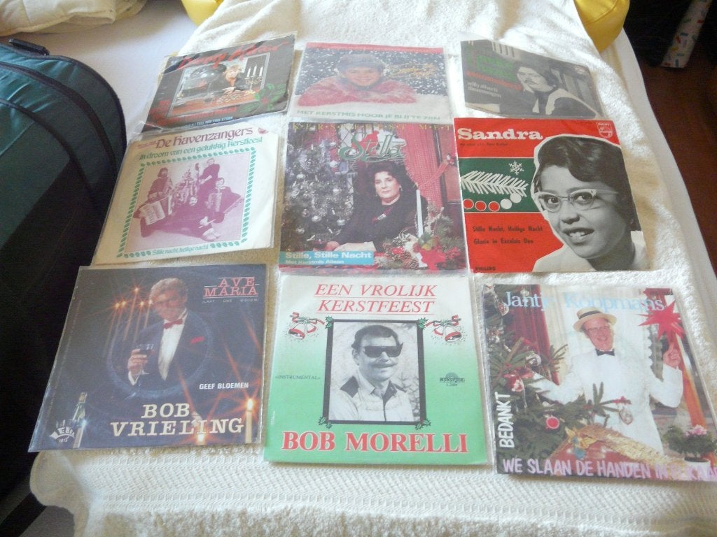 Kerst  div vinyl singles, Cd's en Dvd's, 7 inch, Ophalen of Verzenden, Zo goed als nieuw, Beschermende buitenhoes