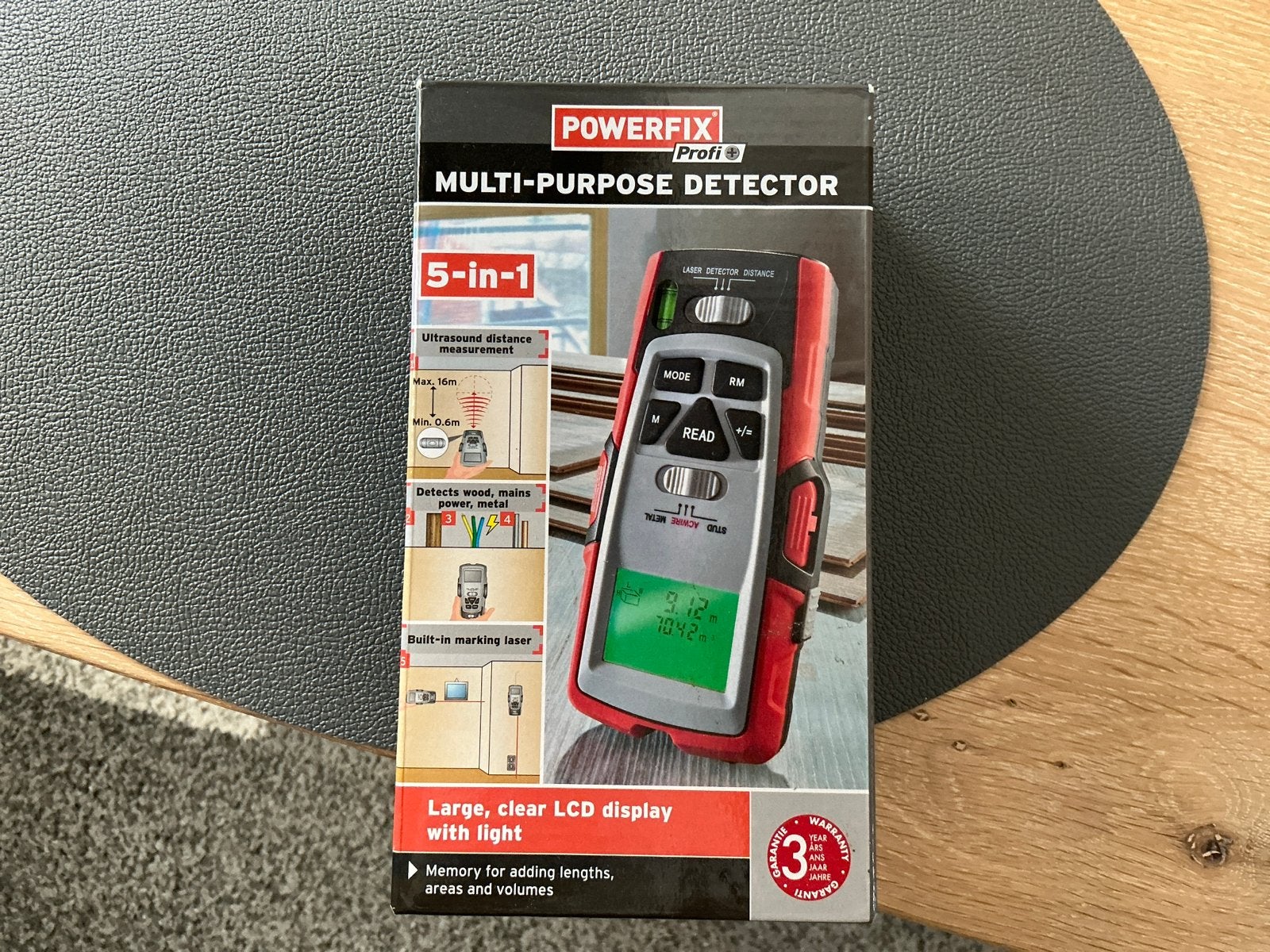 Powerfix Multi-purpose Detector 5-in-1 - Nieuw in doos, Doe-het-zelf en Verbouw, Ophalen, Nieuw, Multimeter