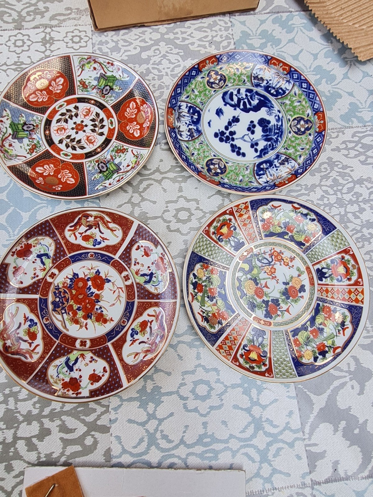 Japanse imari bordjes 4st., Ophalen of Verzenden