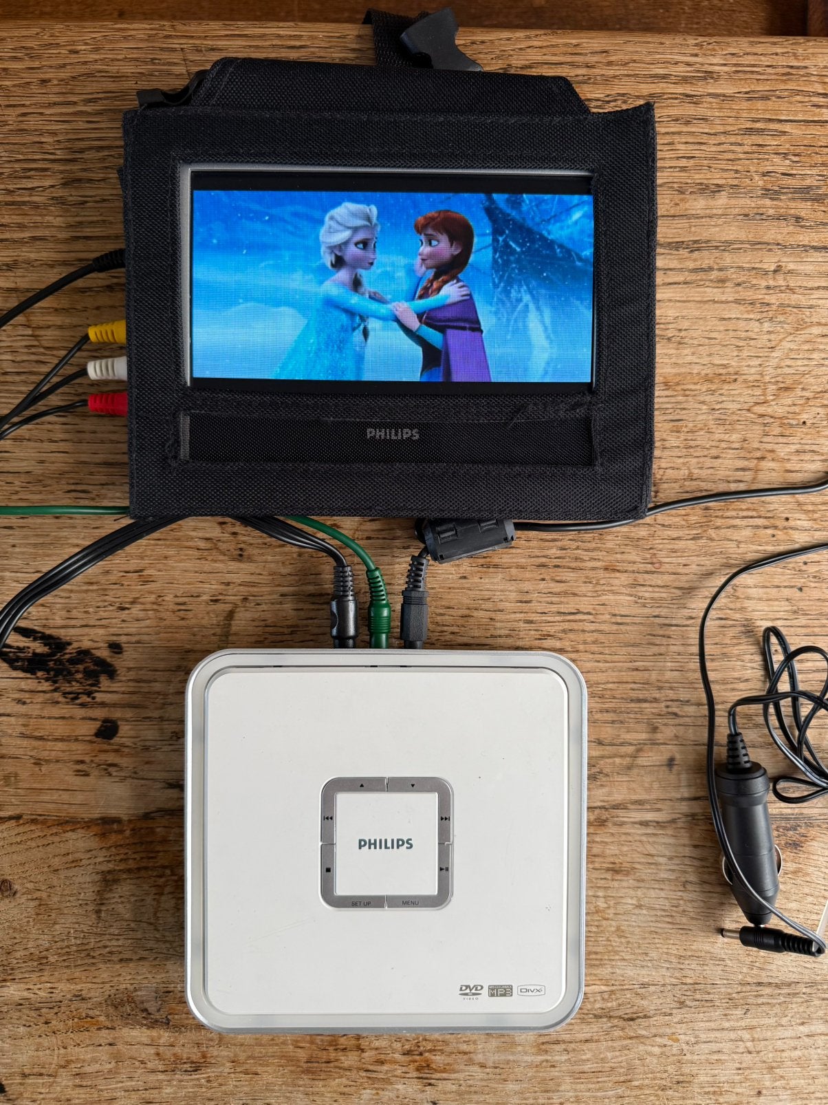 Philips Draagbare DVD-speler met scherm, Audio, Tv en Foto, Dvd-spelers, Dvd-speler, Philips, Gebruikt, Draagbaar
