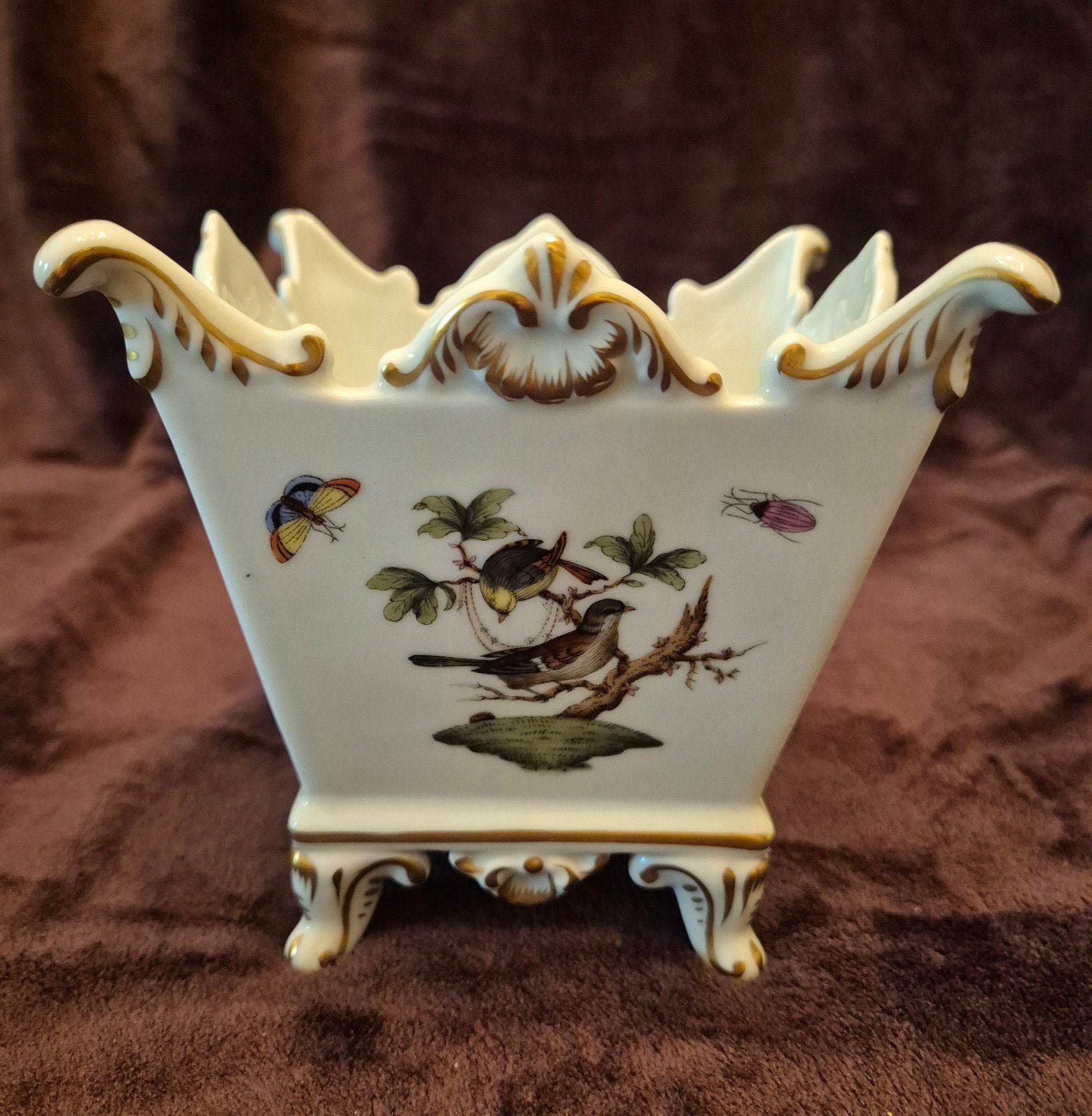 Herend Rothschild Porseleinen Bloempot, Antiek en Kunst, Ophalen of Verzenden