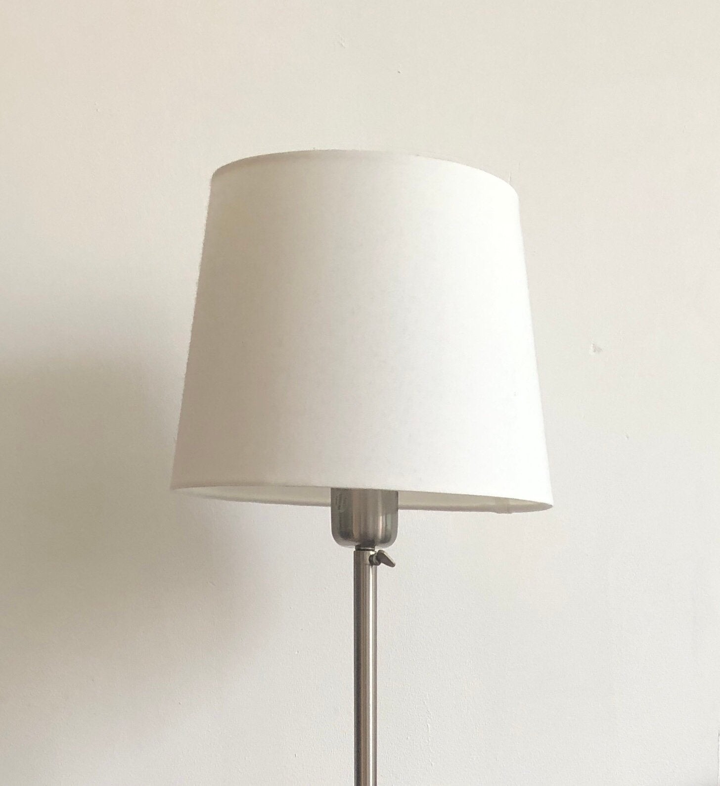 Vloerlamp, wit zilver, Huis en Inrichting, Lampen | Vloerlampen, Ophalen, Zo goed als nieuw, 150 tot 200 cm
