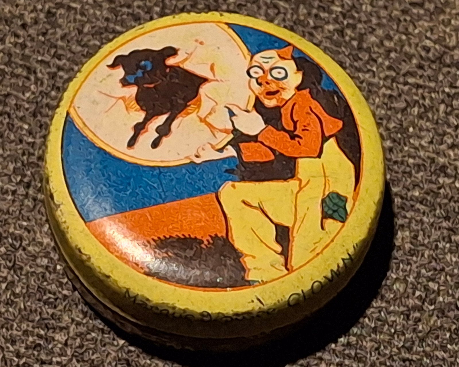Vintage "CLOWN" blikje - Marque Déposée, Verzamelen, Ophalen of Verzenden, Gebruikt, Overige