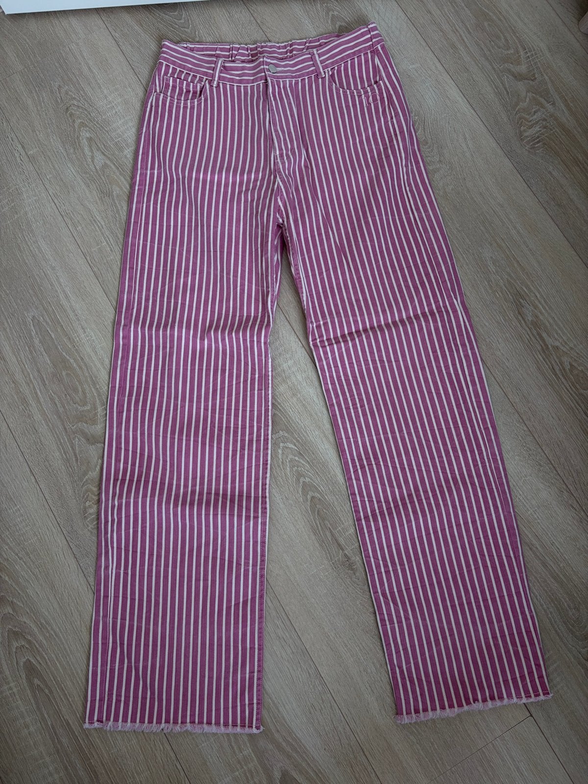 10DAYS Twill Stripe Jeans Orchid Pink Maat L Nieuw, Verzenden, Nieuw, Maat 42/44 (L), Roze