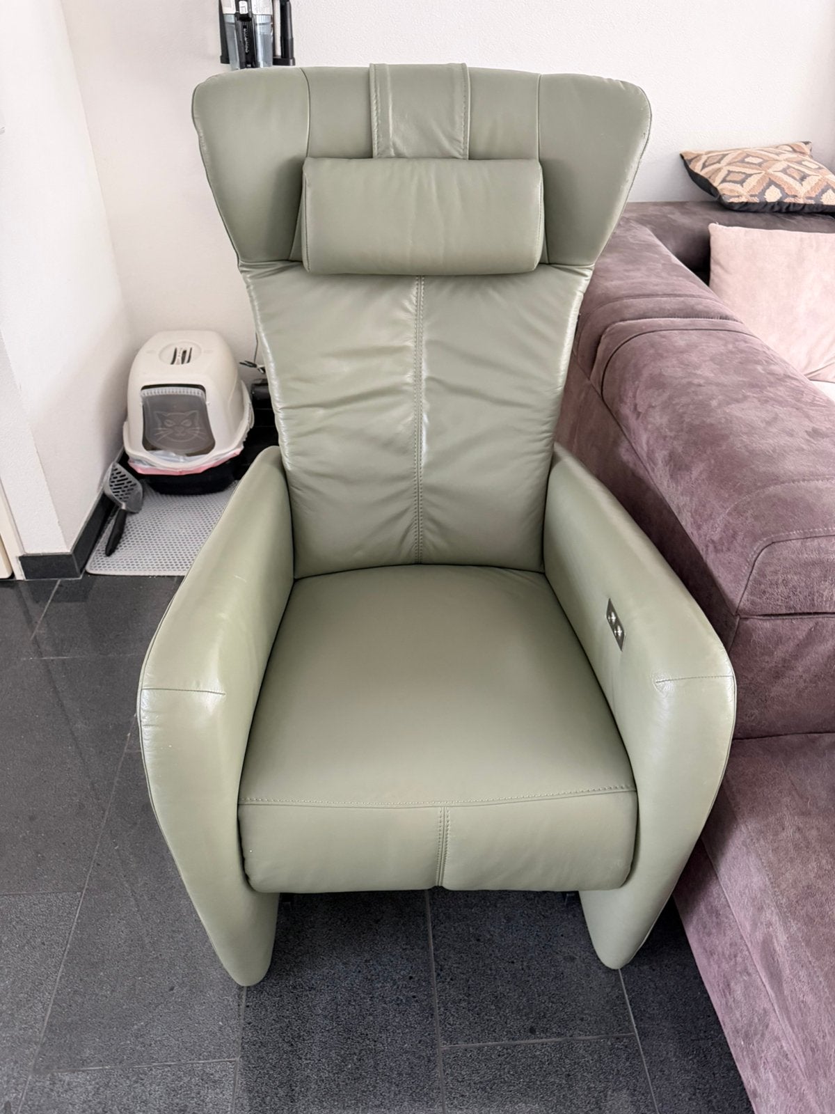 Elektrisch stoel, Huis en Inrichting, Fauteuils, Ophalen, Zo goed als nieuw, 75 tot 100 cm, 50 tot 75 cm