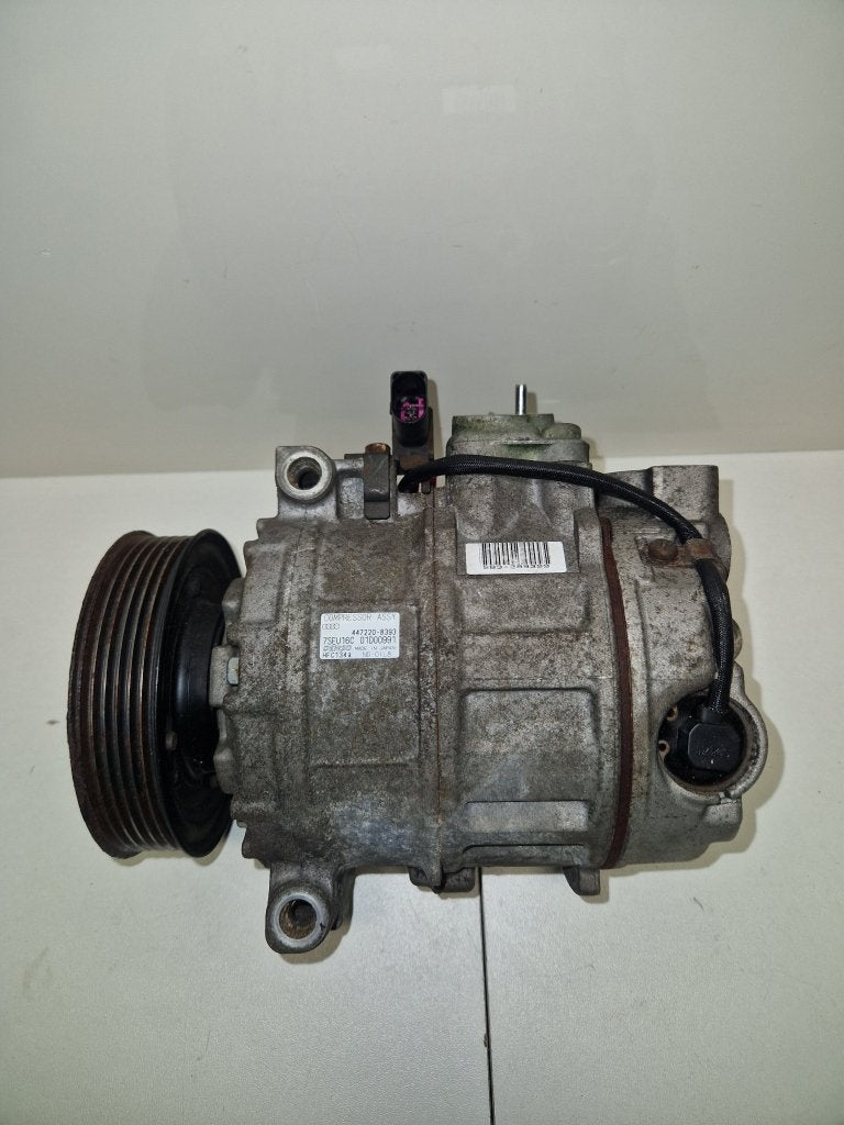Audi A4 aircocompressor DENSO / 447220-8393, Gebruikt, Hogeweyselaan 165, 1382 JL Weesp, Nederland, DENSO / DENSO Europe B.V.