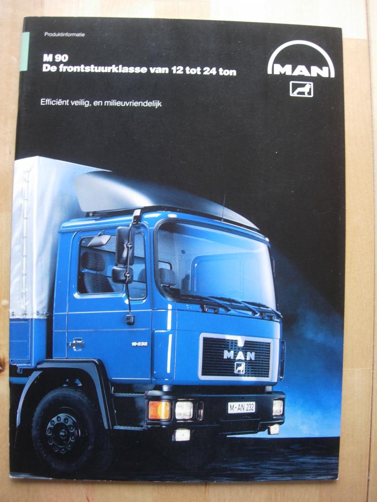 MAN Diesel M90 Brochure 1994 – Vrachtwagen Truck, MAN Diesel, Ophalen of Verzenden, Zo goed als nieuw, Overige merken