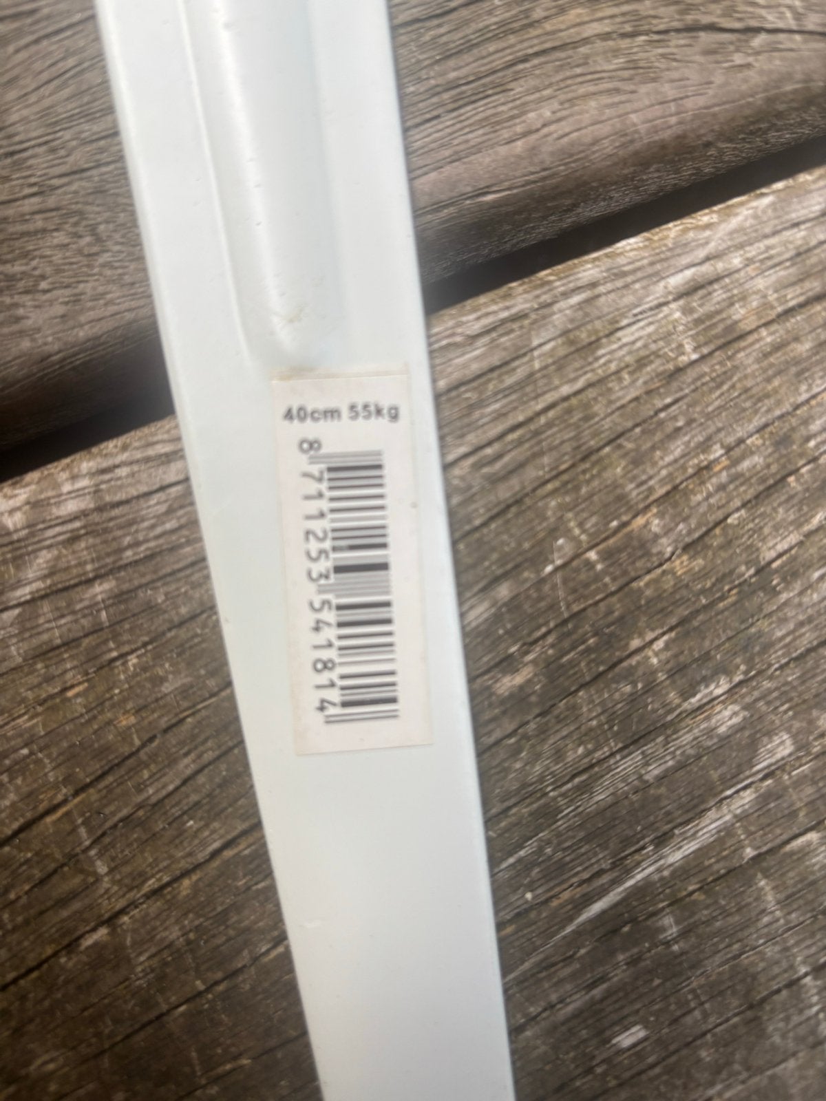 12 witte plankdragers 40cm - 55kg draagvermogen, Ophalen, Gebruikt