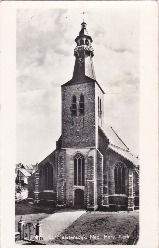 18973 St Maartensdijk Ned herv Kerk gelopen 1966 Stavenisse, Verzenden, 1960 tot 1980, Gelopen, Zeeland