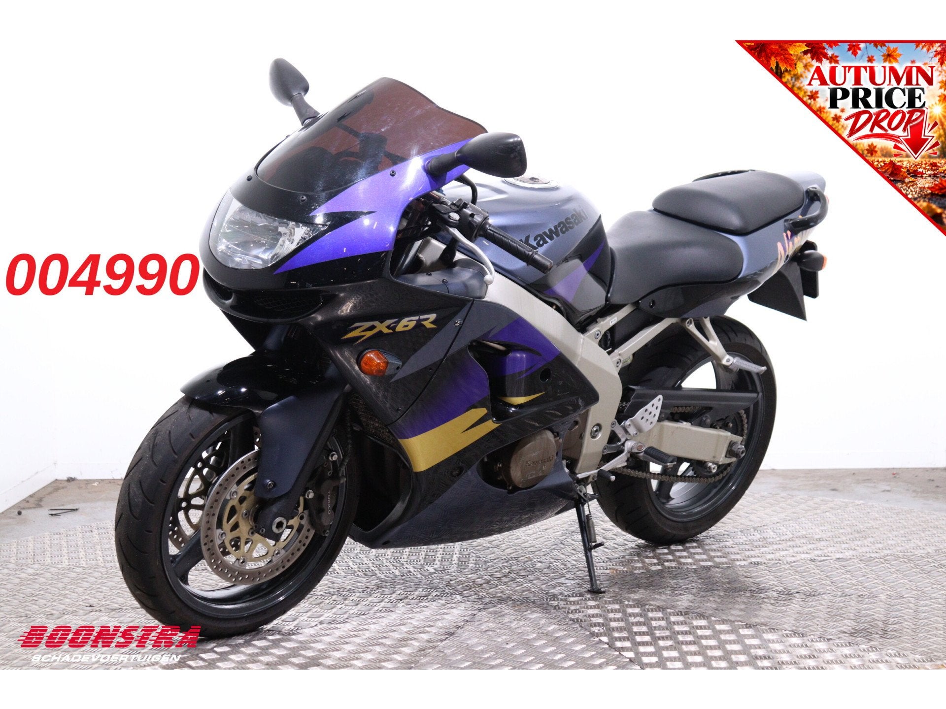 Kawasaki Ninja ZX-6R Leo Vince 44.862 km! (bj 1998), Motoren, Dopplerlaan 4
9207HC  DRACHTEN, NL, Boonstra Schadevoertuigen, Sport