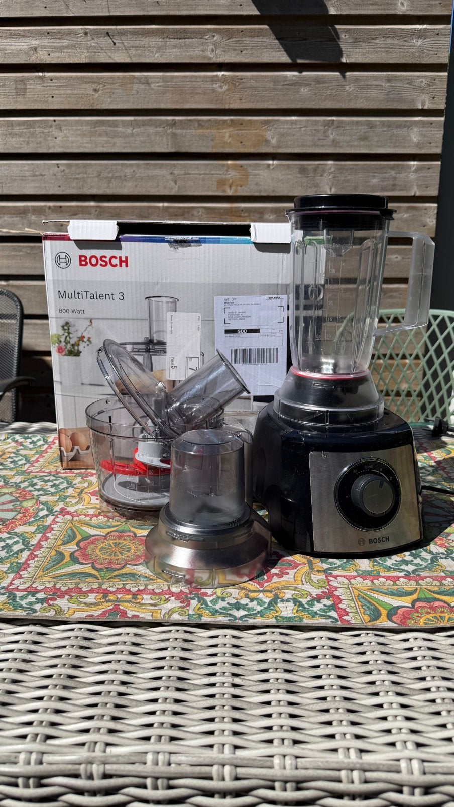 Bosch keukenmachine 800 wat– slechts 3 keer gebruikt, 2 tot 3 liter, Ophalen of Verzenden, Zo goed als nieuw, 3 snelheden of meer