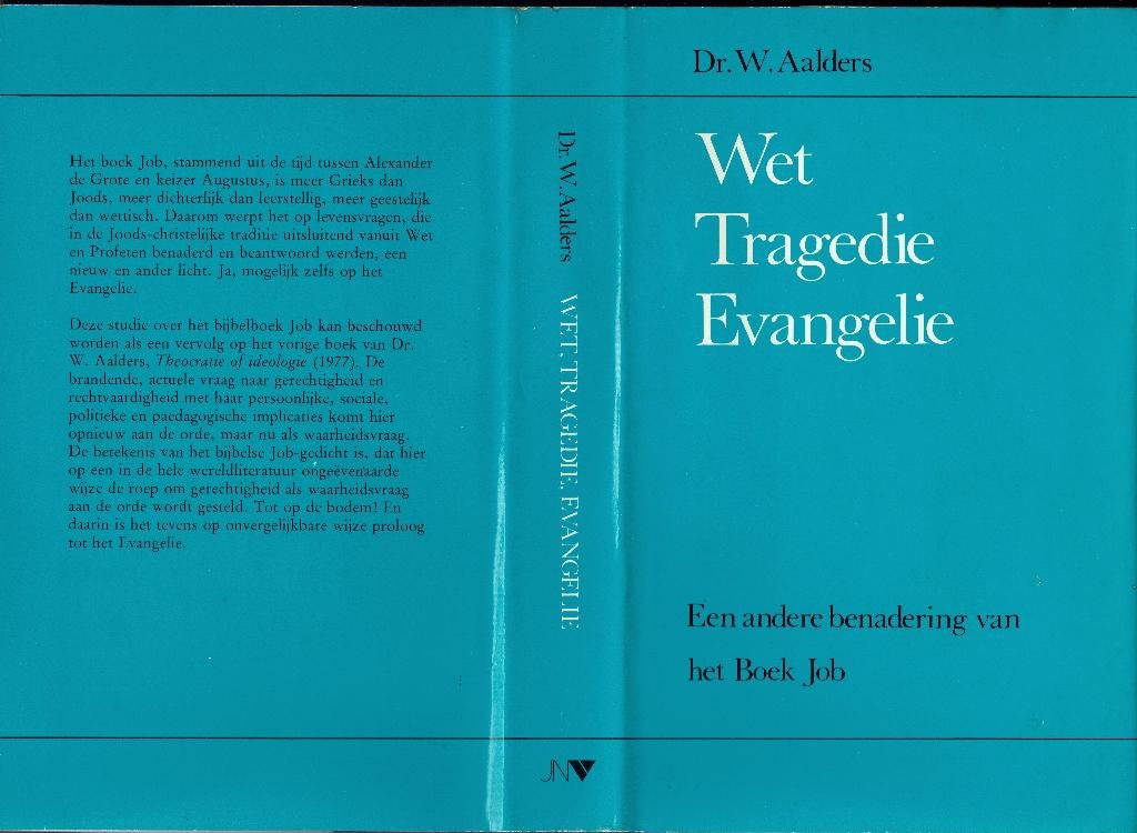 Dr. W. Aalders – Wet. Tragedie. Evangelie., Boeken, Ophalen of Verzenden, Gelezen, Christendom | Protestants