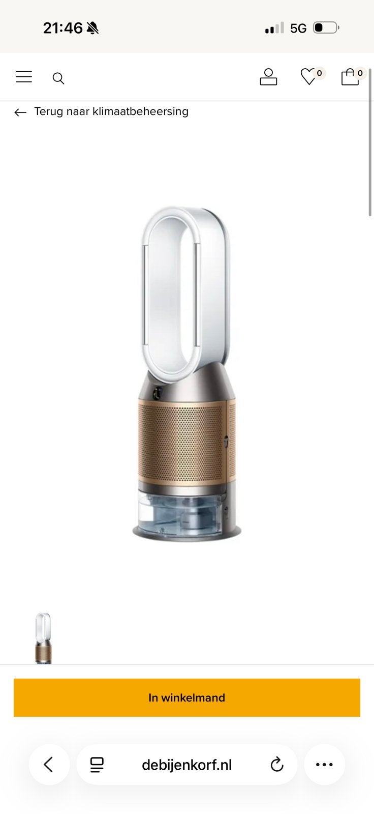Dyson luchtreiniger/ventilator., Ophalen of Verzenden