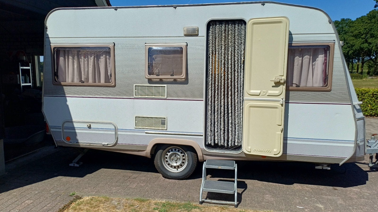 Dethleffs  Rd3 ,dorema voortent   bwj 1996, Caravans en Kamperen, Caravans, Standaardzit, Schokbreker, 750 - 1000 kg, Particulier
