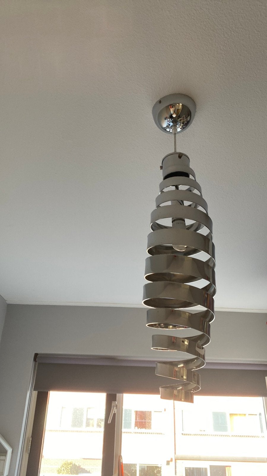 Spirale hang lamp, Huis en Inrichting, Lampen | Hanglampen, Ophalen of Verzenden, Zo goed als nieuw