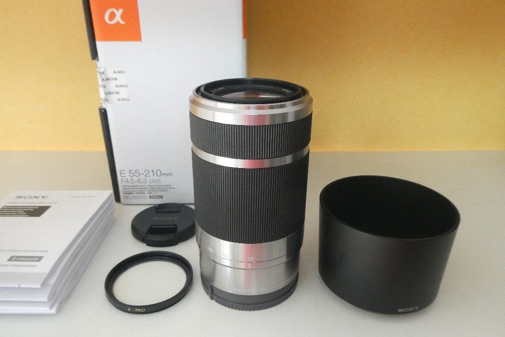 Sony SEL 55-210mm/F4.5-6.3 OSS E- mount als nieuw in doos!!, Ophalen, Sony E-mount, Sony, Handmatige focus