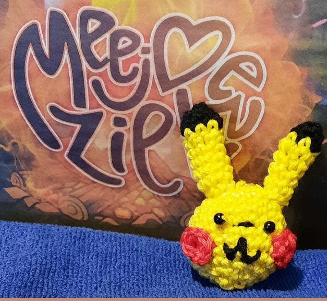 Gehaakte Pikachu Sleutelhanger - Handgemaakt, Ophalen of Verzenden, Nieuw, Knuffel of Figuurtje