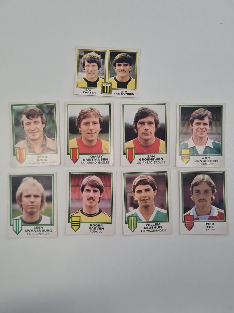 Panini Voetbal 81 - 9 stuks, Ophalen of Verzenden