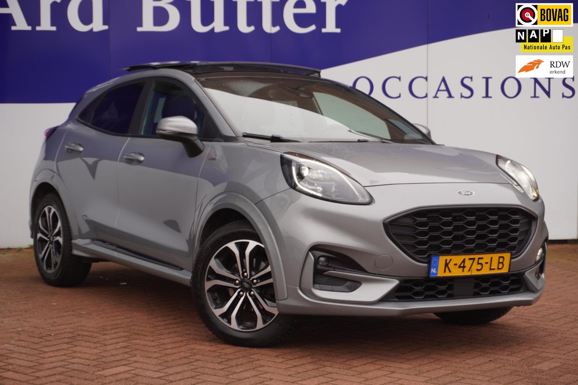 Ford Puma 1.0 EcoBoost ST-Line 125PK= ORIG/NL+Led+Pano-dak+C, 1226 kg, Origineel Nederlands, Bedrijf, 3 cilinders