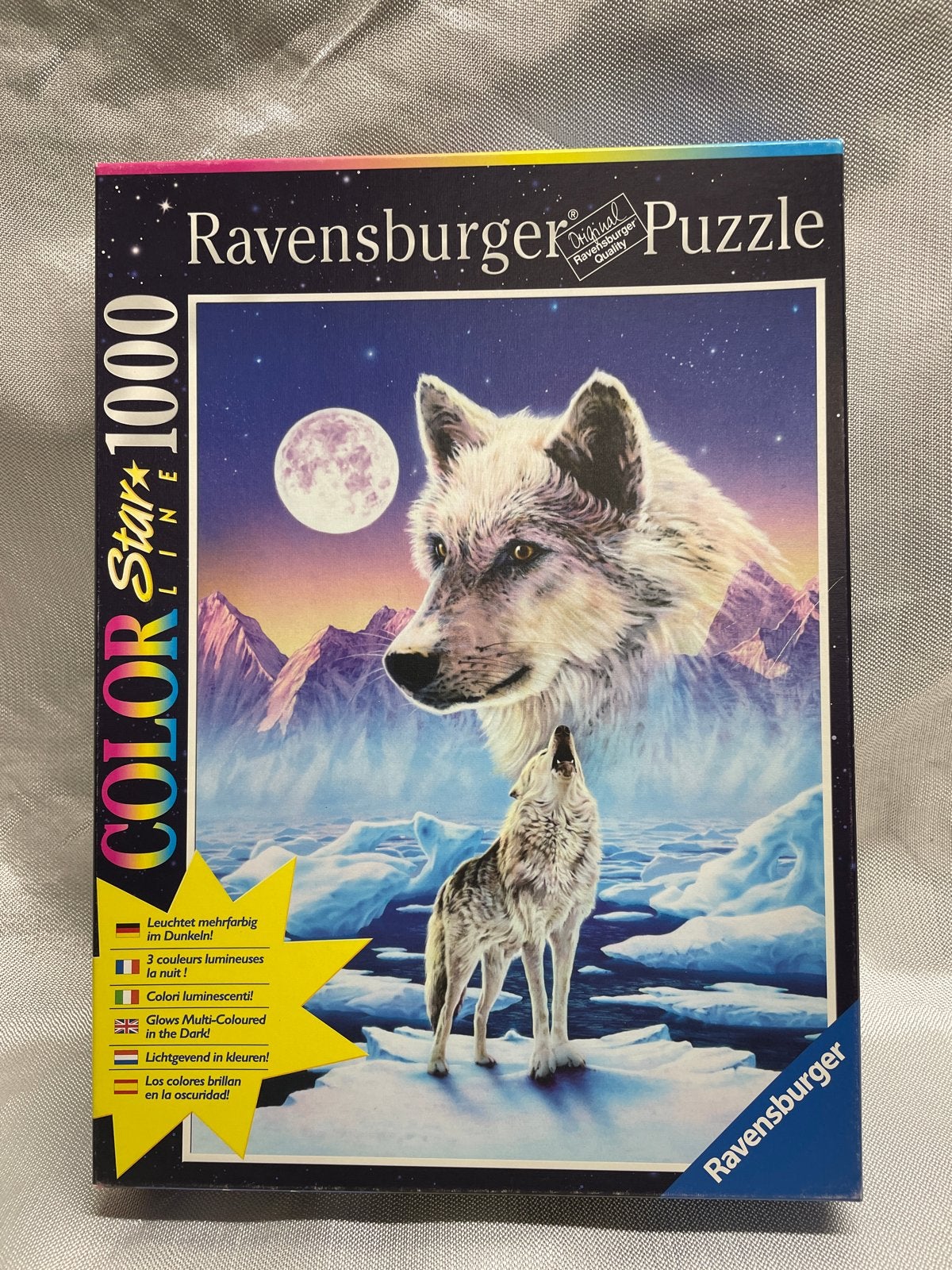 Ravensburger Color Star Line Wolfenpuzzel 1000 stukjes, Hobby en Vrije tijd, Ophalen, 500 t/m 1500 stukjes, Gebruikt, Legpuzzel