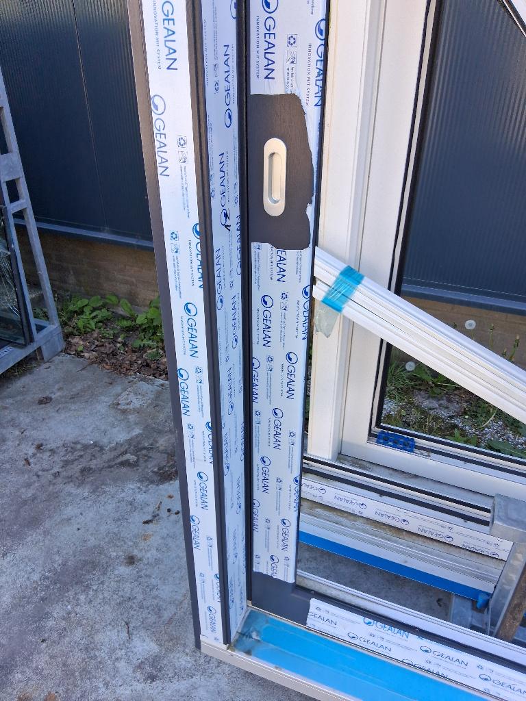Nieuw  Schuifpui Triple bezorgen factuur mogelijk, Kunststof, 225 cm of meer, Ophalen of Verzenden, Zo goed als nieuw