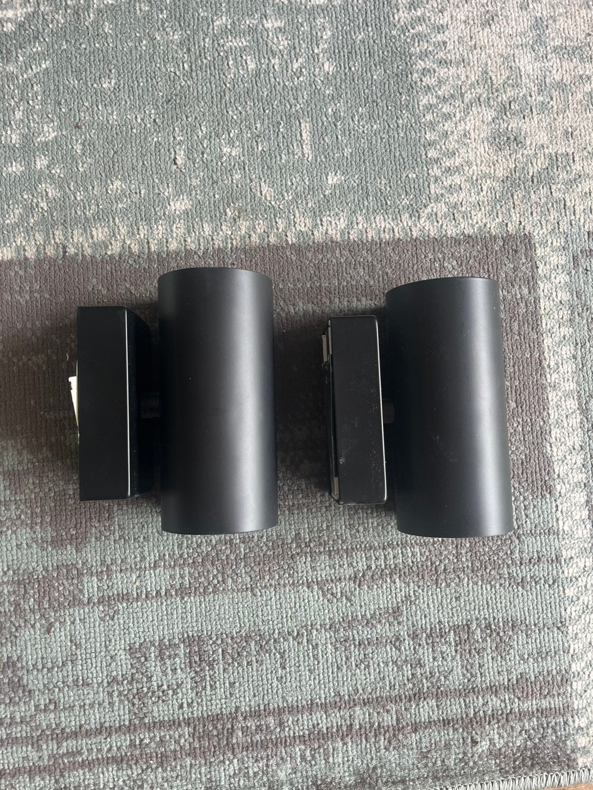 Ikea wandlamp nymåne zwart 2 stuks incl 4 peertjes, Ophalen of Verzenden, Zo goed als nieuw