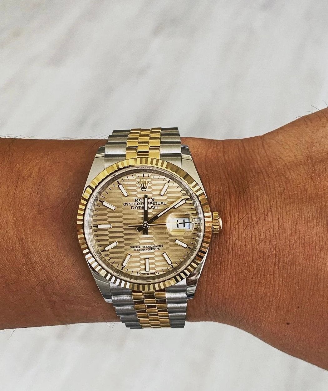Rolex datejust 126333 full set, Ophalen of Verzenden, Zo goed als nieuw, IOS