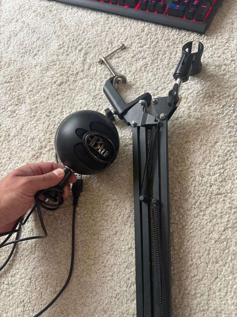 Blue Snowball USB  - Geweldige kwaliteit, Muziek en Instrumenten, Microfoons, Ophalen of Verzenden, Zo goed als nieuw, Studiomicrofoon