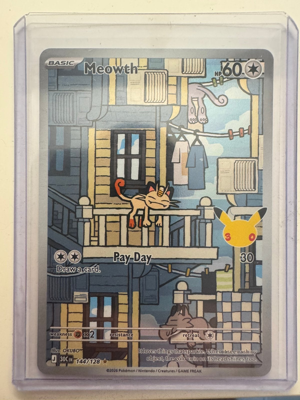 Meowth 144/128 near mint, Ophalen of Verzenden, Zo goed als nieuw