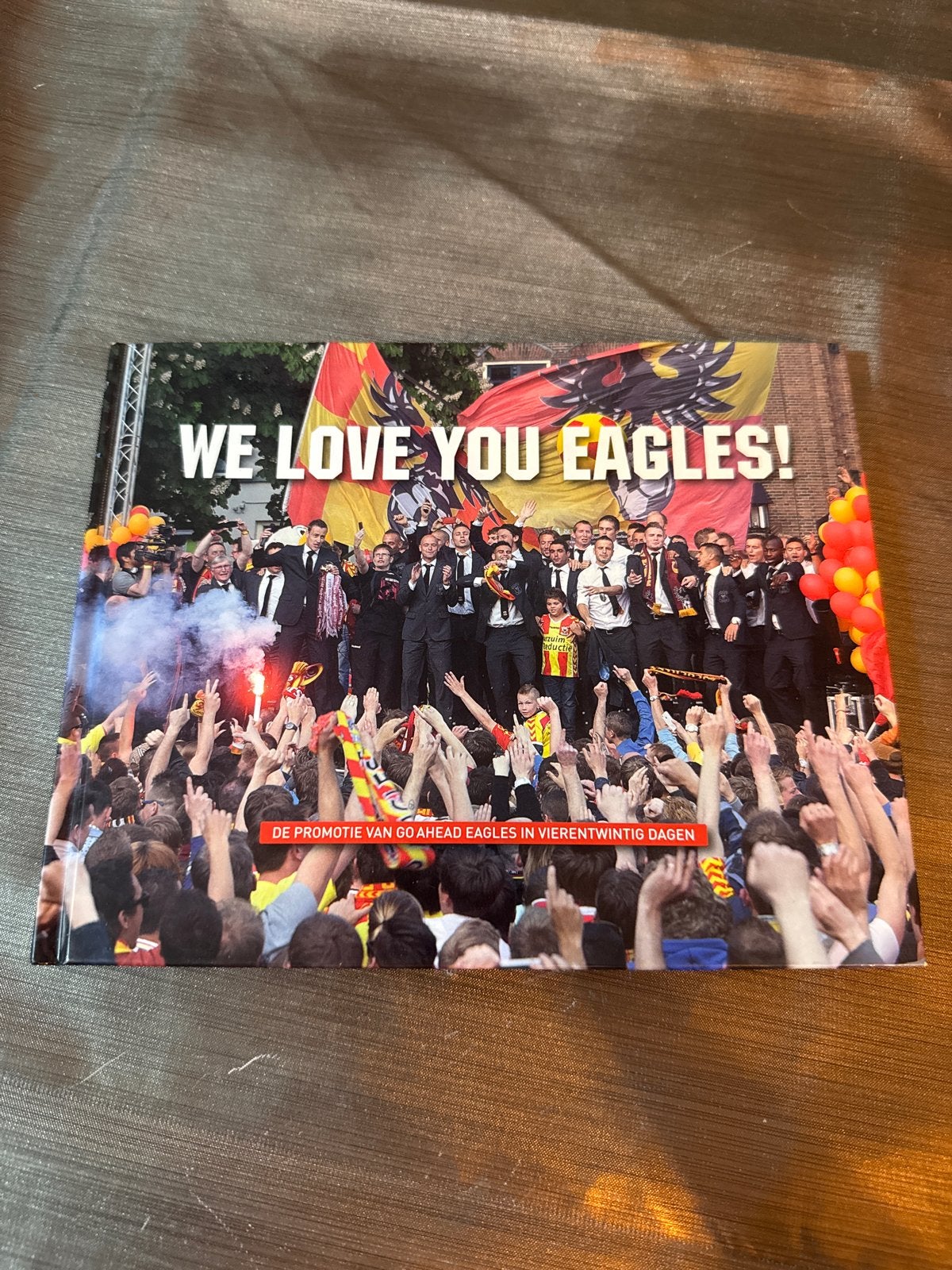 Boek: We Love You Eagles! Promotie Go Ahead Eagles, Ophalen of Verzenden, Zo goed als nieuw, Overige sporten