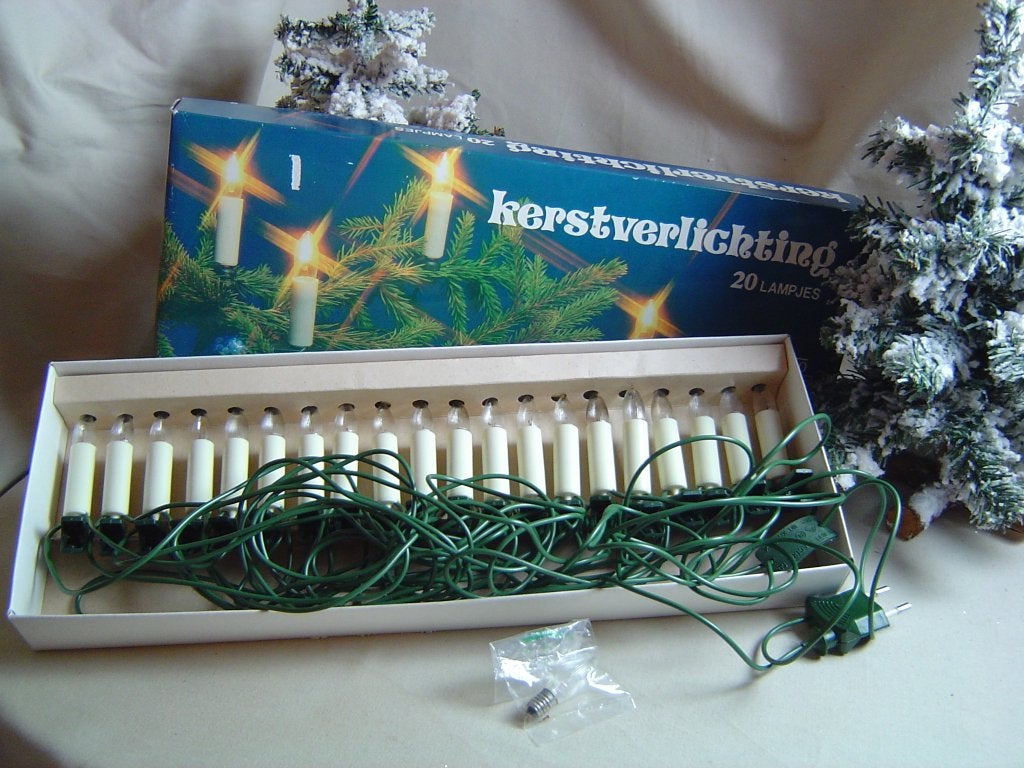 Oude kerstboomverlichting Kenbo 20 delig 12V/3W, Ophalen of Verzenden, Gebruikt