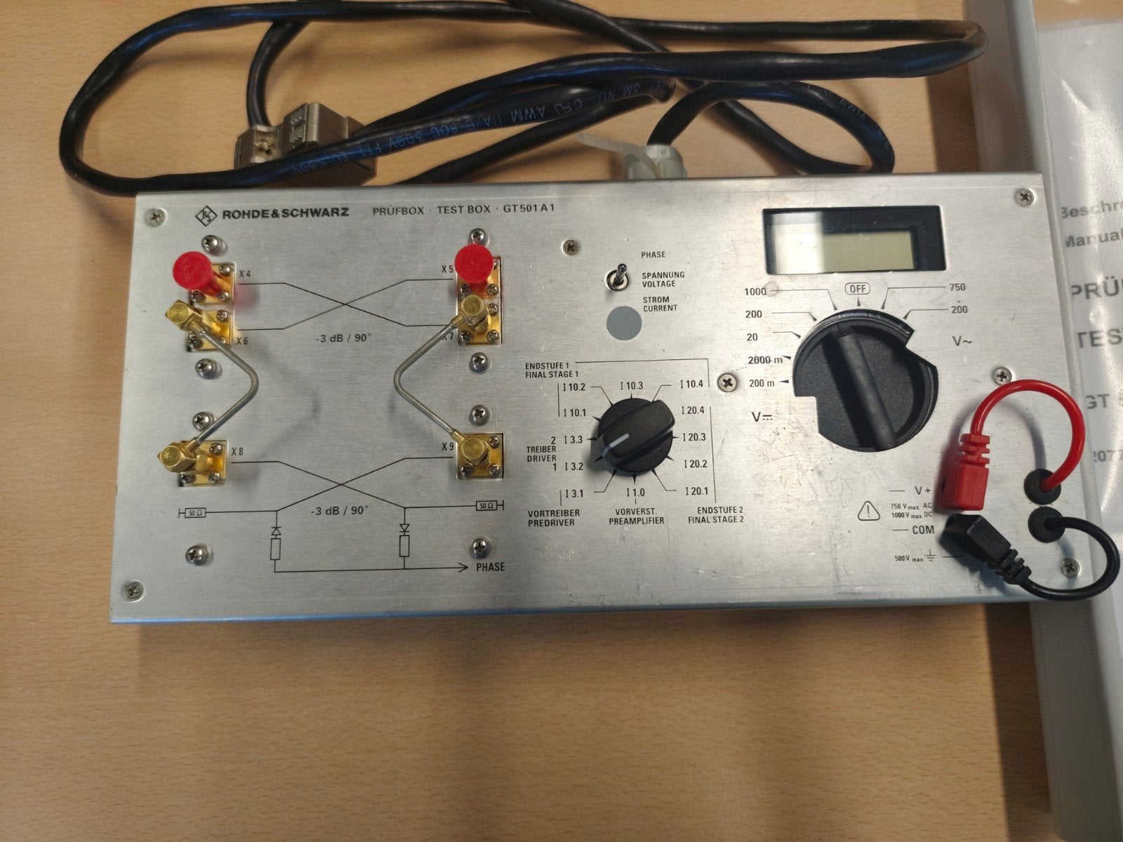 Rohde & Schwarz GT501 A1 Testbox - Pruefbox, Telecommunicatie, Ophalen of Verzenden, Zo goed als nieuw, Zender en Ontvanger