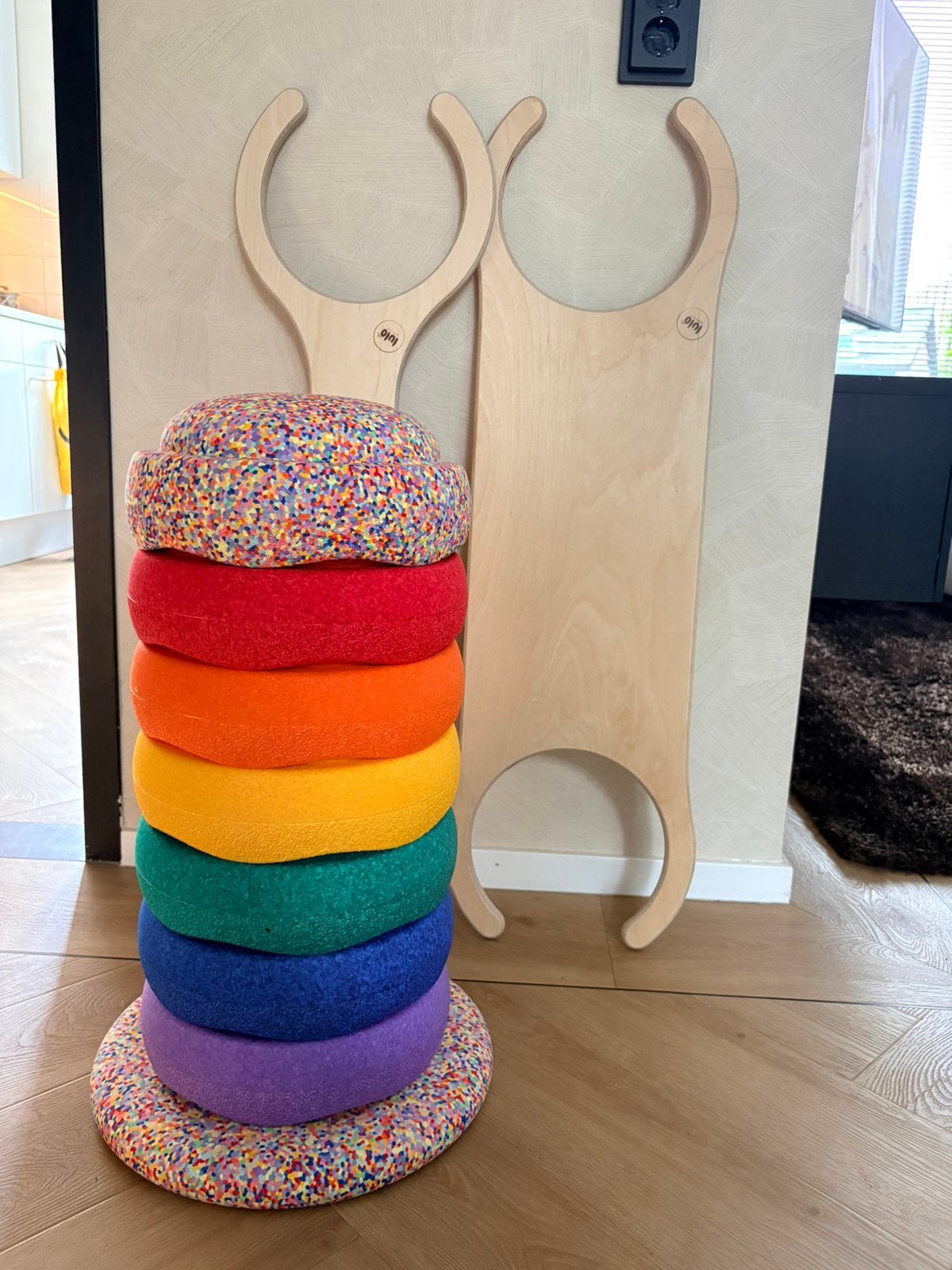 Stapelstein confetti + balance bord + balansplanken, Ophalen, Nieuw, Overige typen