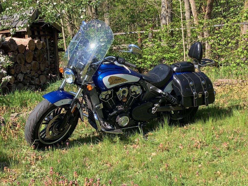 Prima Indian Scout toer custom en veel assessoires, 2 cilinders, Chopper, Gebruikt, Particulier