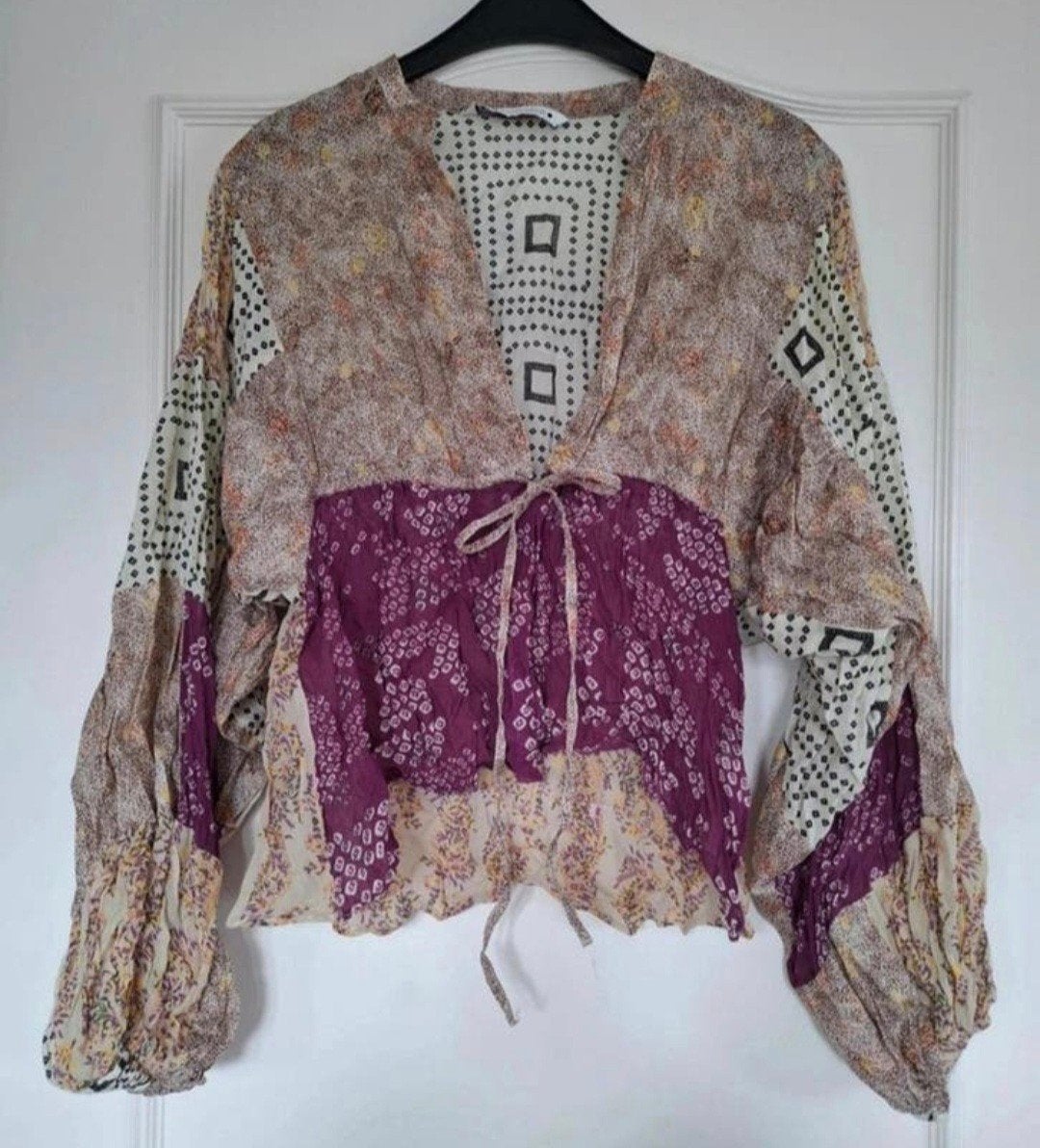 Nieuwe trendy Zara blouse - Maat XS-S, Zara, Nieuw, Maat 34 (XS) of kleiner, Meerkleurig