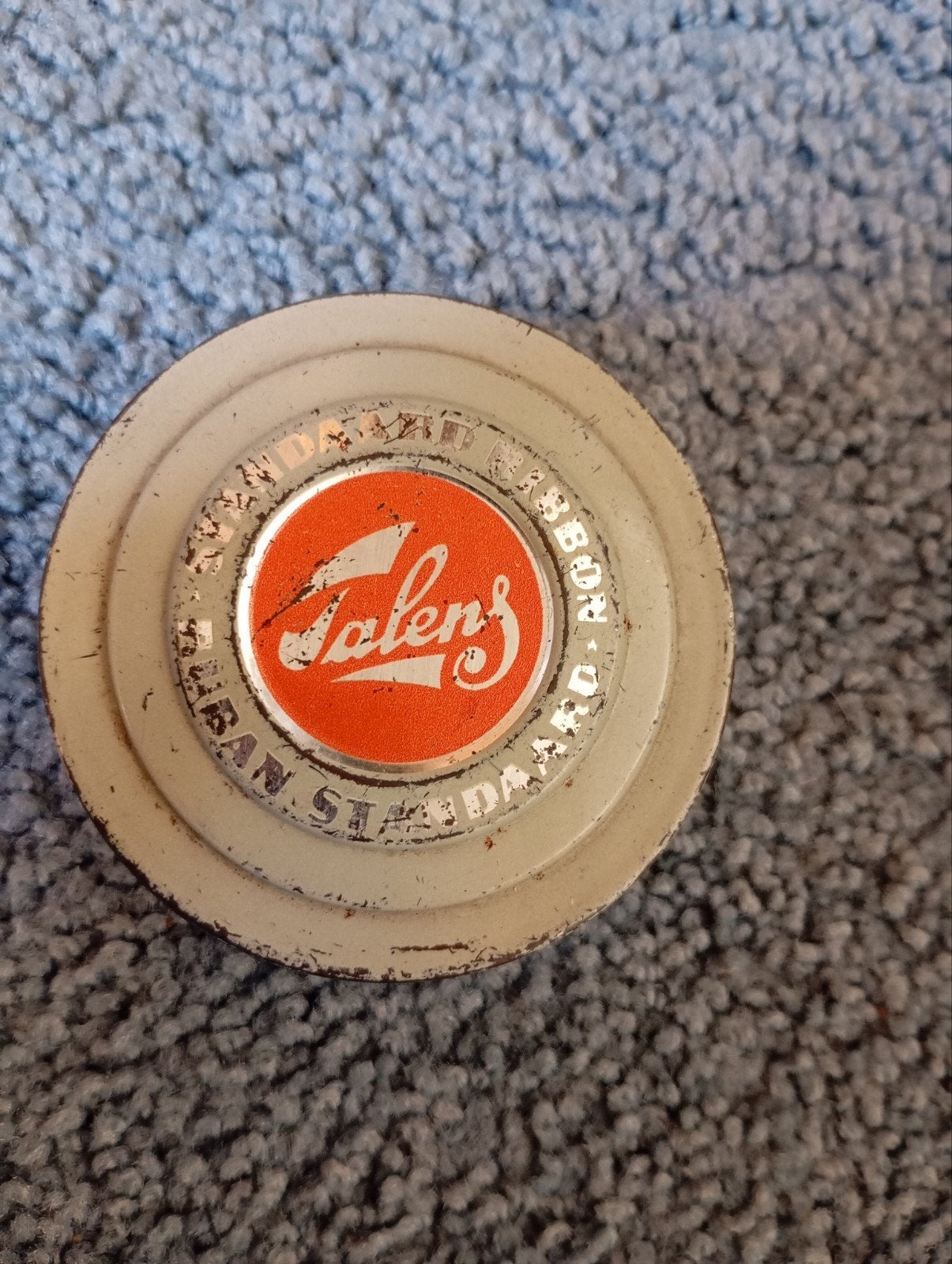 Vintage Talens standaard Ribbon blikje NL memorabilia nostal, Ophalen of Verzenden, Gebruikt