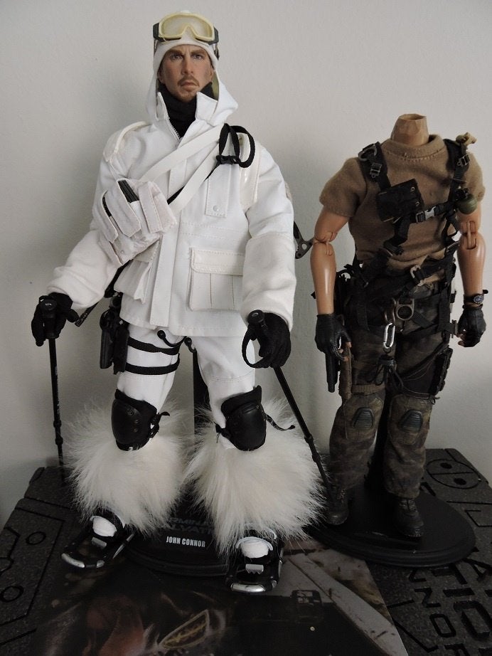 hot toys John connor custom g.i joe snow job, Verzamelen, Ophalen of Verzenden, Zo goed als nieuw, Film, Actiefiguur of Pop