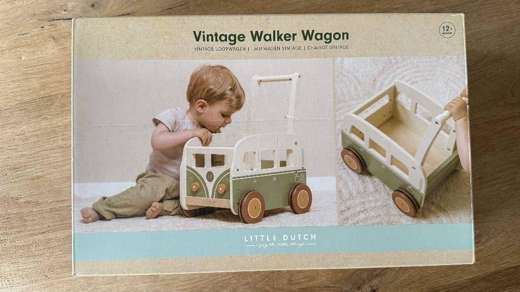 Little Dutch Vintage Walker Wagon Loopwagen, Ophalen of Verzenden, Zo goed als nieuw, Auto, Met wieltjes