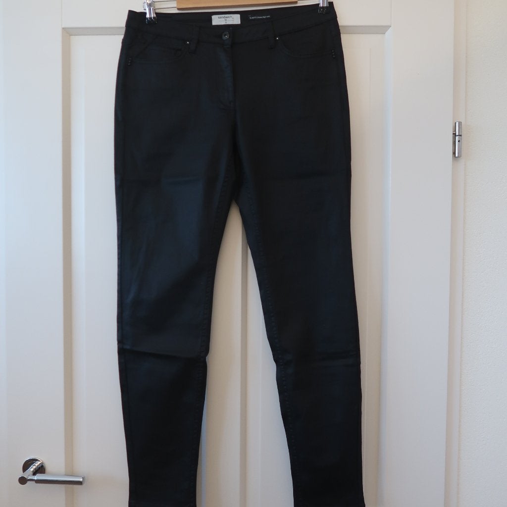 Zwarte broek slim fit skinny high waist Sandwich maat 42, Zwart, Maat 42/44 (L), Ophalen of Verzenden, Zo goed als nieuw