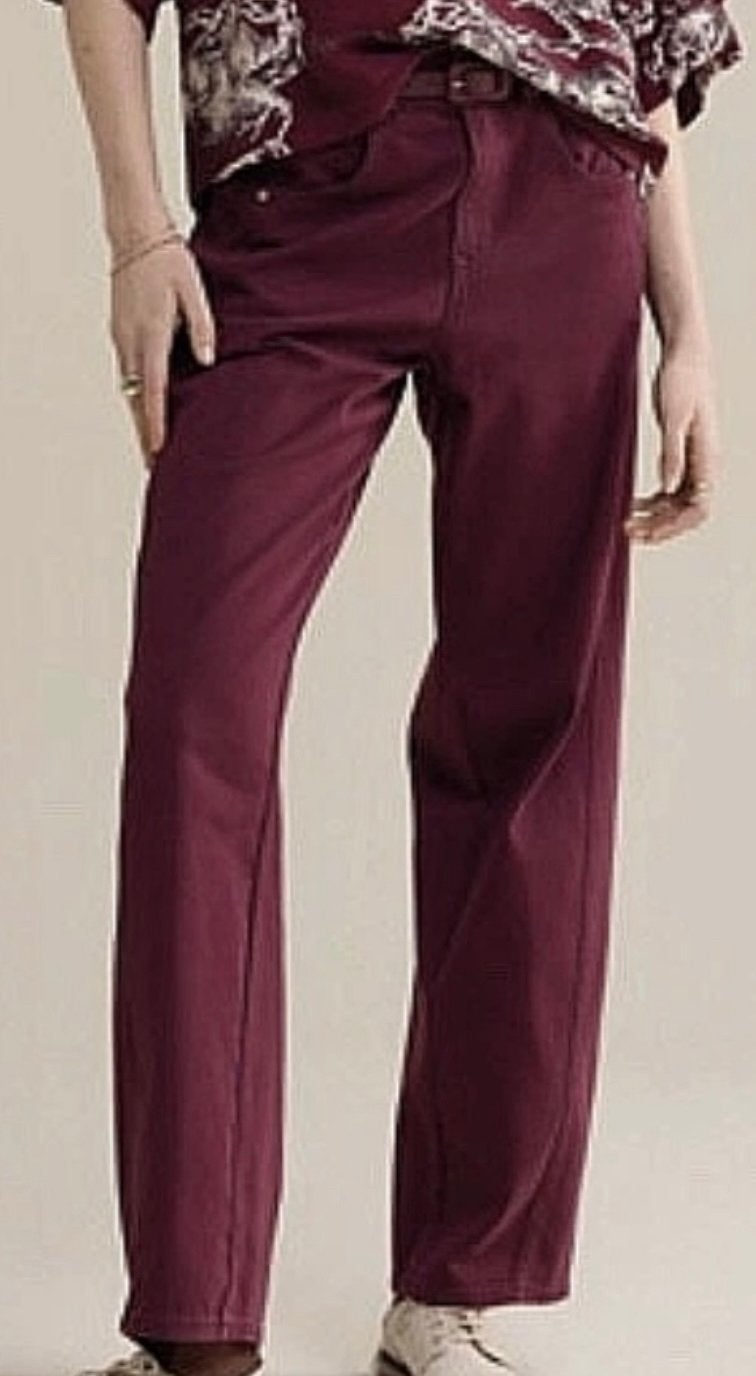 Summum stretch twill pant broek 36 merlot, Verzenden, Maat 36 (S), Lang