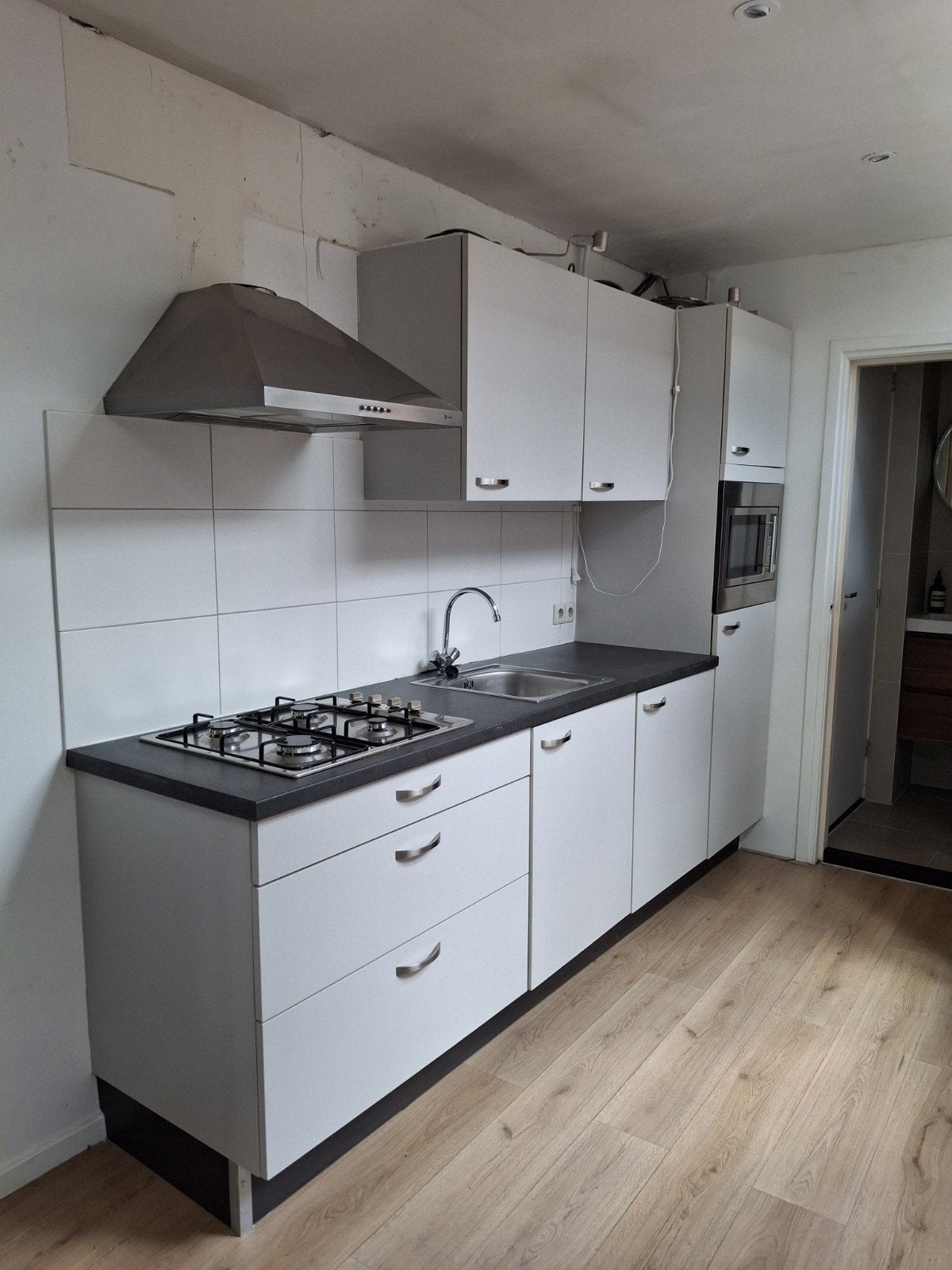 Gratis IKEA keuken | zelf demonteren, Ophalen, Gebruikt, Wit, Enkelwandige keuken