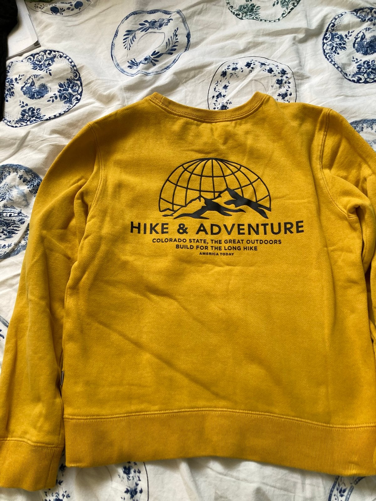 Gele trui maat 152 America Today - Hike & Adventure, Ophalen of Verzenden, Zo goed als nieuw, Jongen of Meisje, Trui of Vest