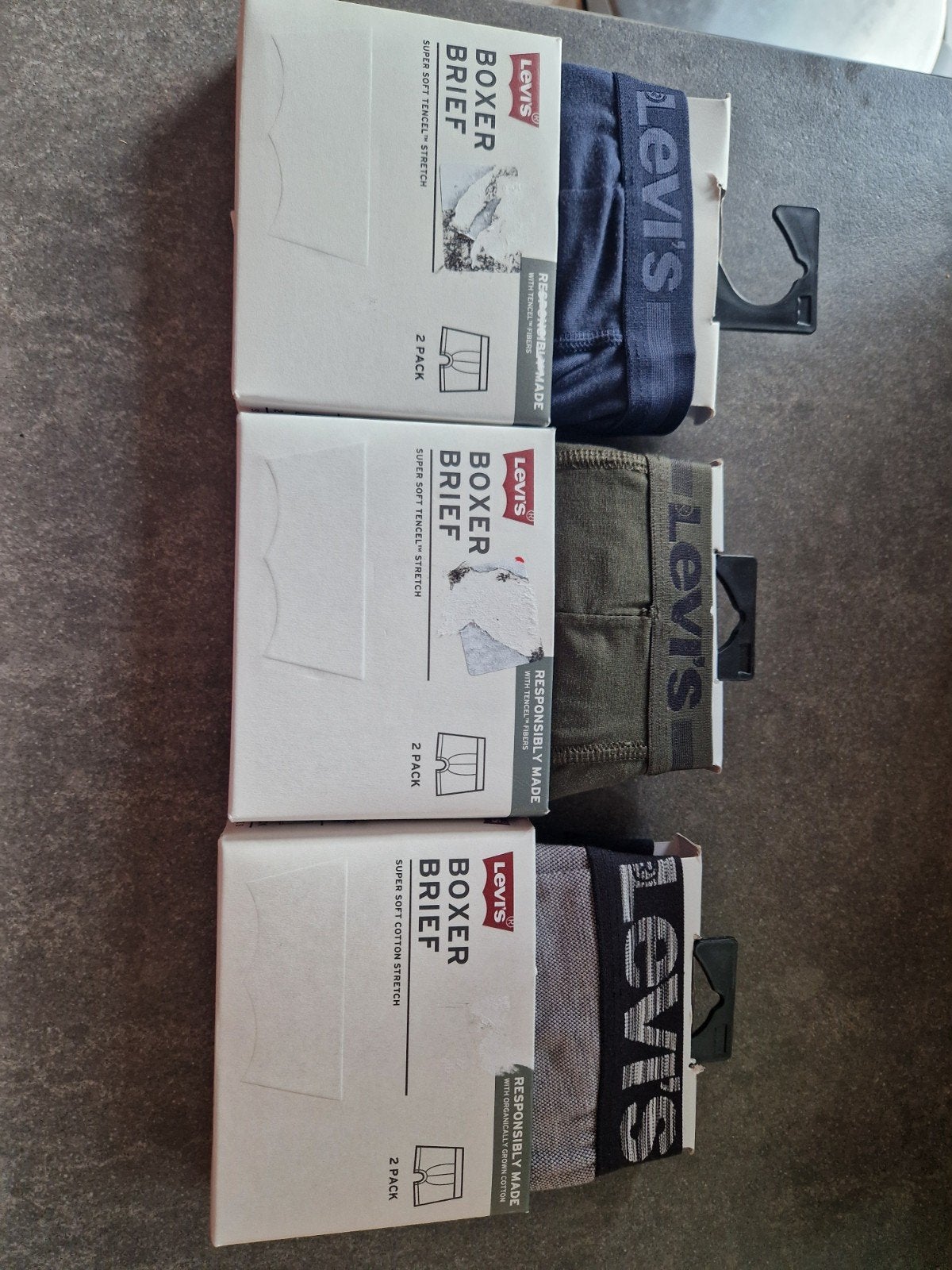 Nieuw 3 verpakkingen boxershorts Levi's maat S, Kleding | Heren, Ondergoed, Ophalen of Verzenden, Groen, Levi’s, Boxer