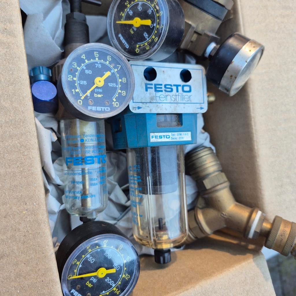 Festo Compressor drukregelaar / koppeling, Doe-het-zelf en Verbouw, Compressors, 100 liter of meer, Ophalen of Verzenden, Zo goed als nieuw