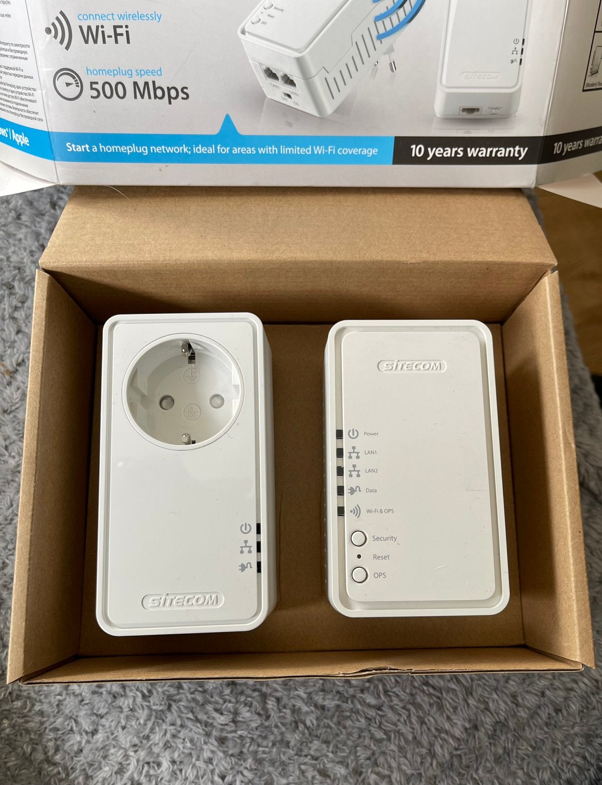 Sitecom LN-555 WiFi Homeplug Dual Pack, Ophalen of Verzenden, Zo goed als nieuw