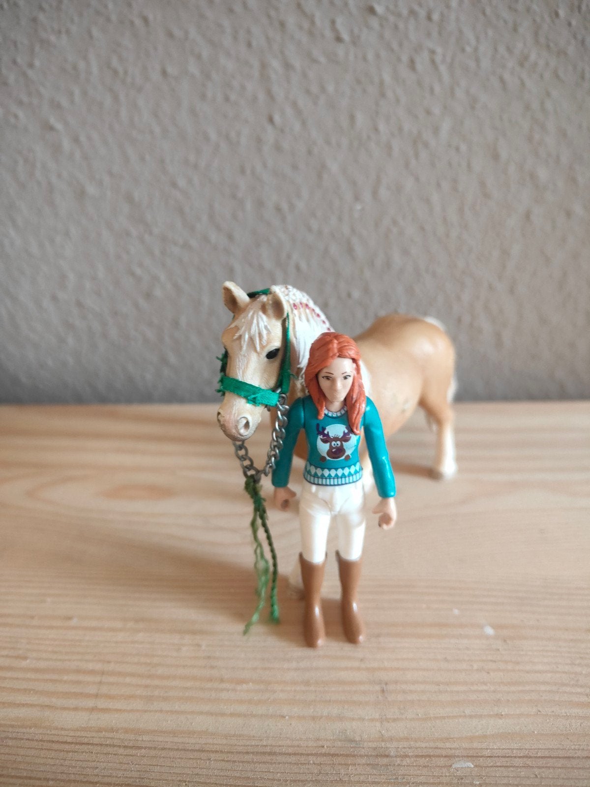 Schleich set met Haflinger, Ophalen of Verzenden, Zo goed als nieuw, Poppenhuis