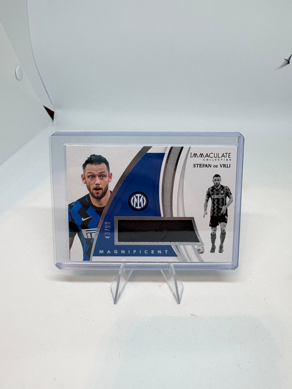 Panini Immaculate 2021 Stefan de Vrij Inter Patch /99, Ophalen of Verzenden, Zo goed als nieuw, Plaatje