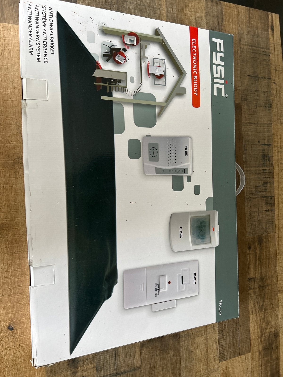 Fysic FA-130 Electronic buddy - Draadloos Alarmsysteem, Ophalen, Beweging, Zo goed als nieuw, Compleet systeem